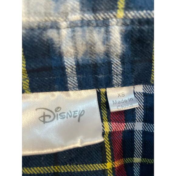 Disney Winnie the Pooh Long Sleeve Button Down Cotton Flannel, Women’s Size XS - Picture 4 of 6